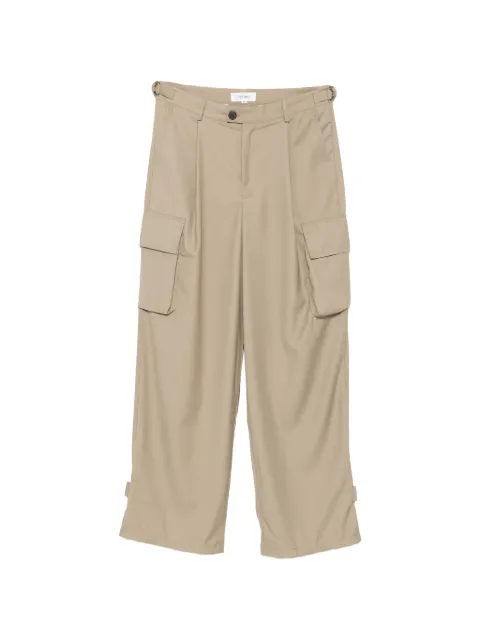 FOUND pleated-detail button-tab cargo pants