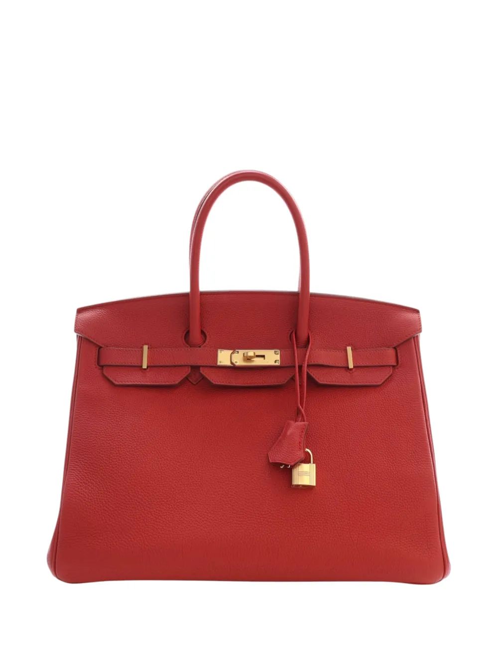 Hermès Pre-Owned 2015 Togo Birkin Retourne 35 handbag - Red