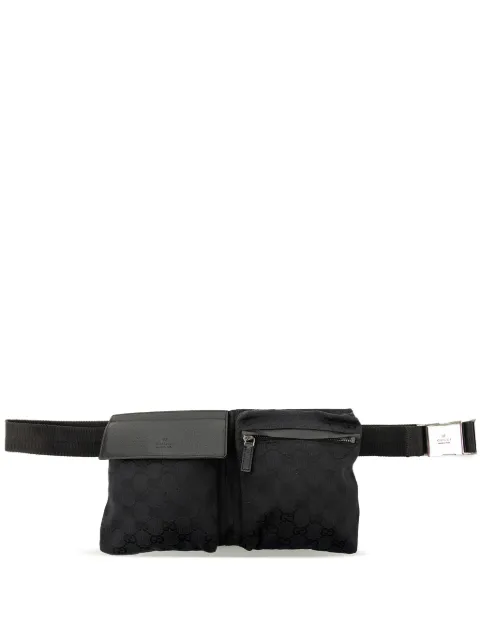 Gucci Pre-Owned 2000-2015 GG Canvas Double Pocket belt bag