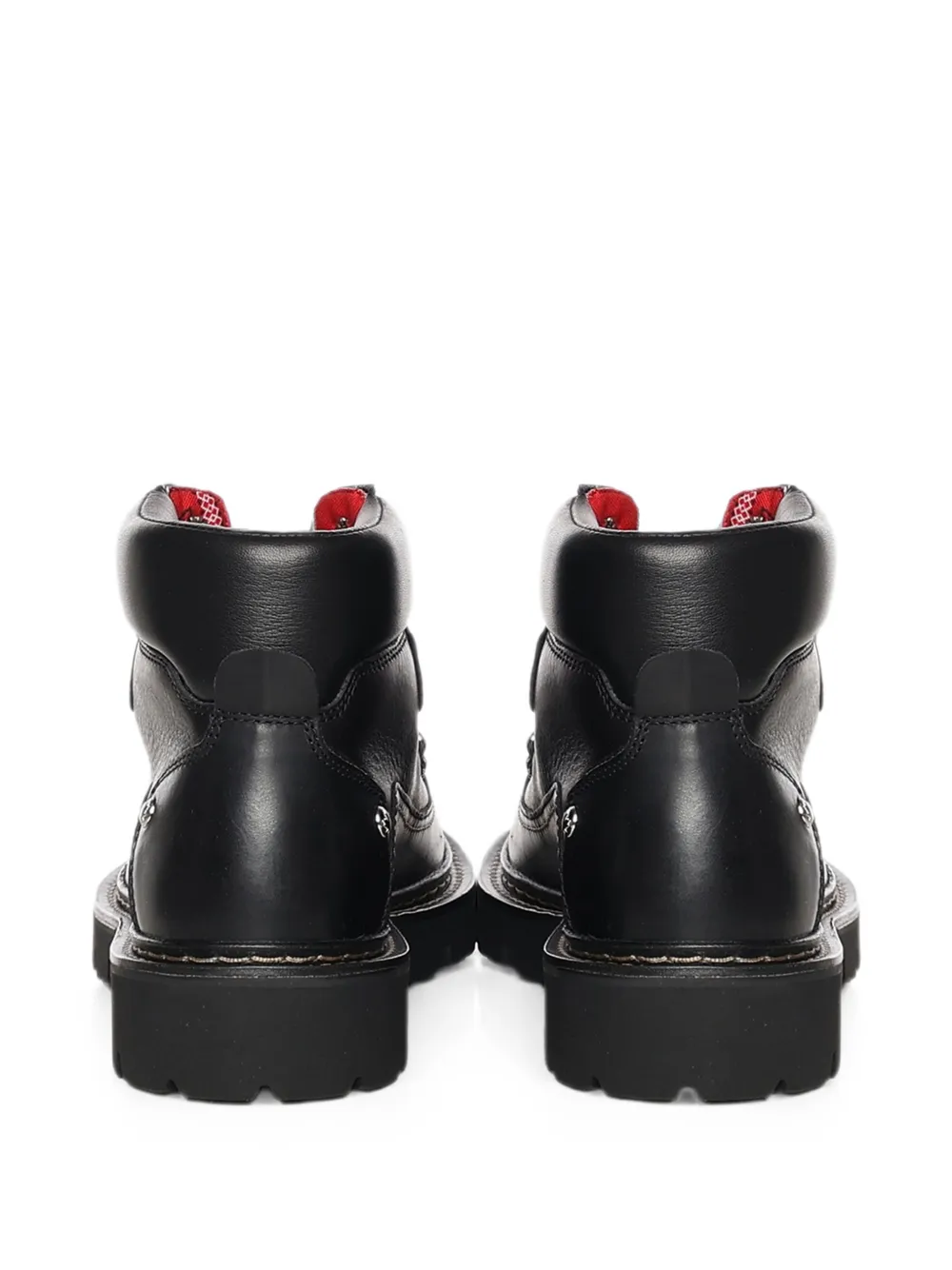 DSQUARED2 lace-up leather ankle boots Zwart