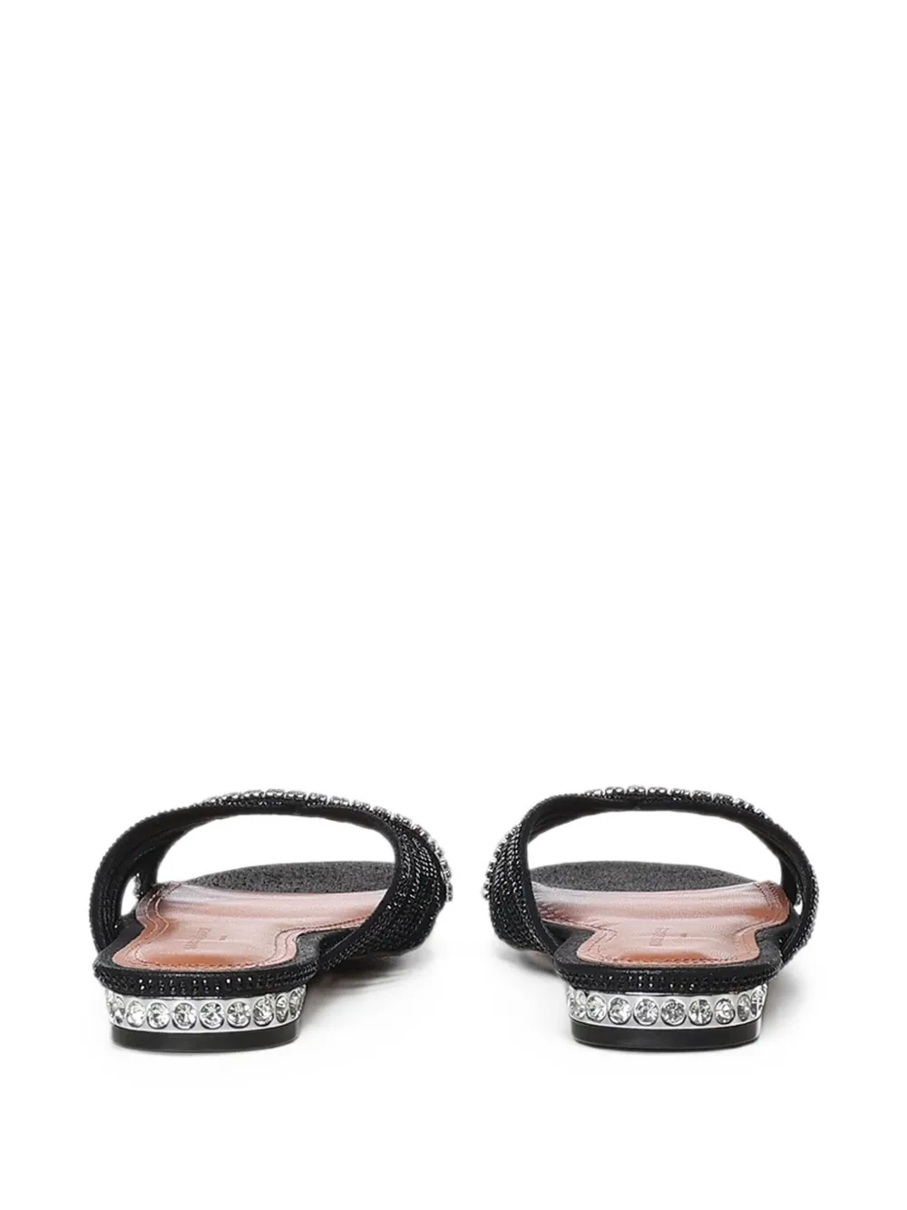 Kurt Geiger London Platte muiltjes met kristallen bandje Zwart