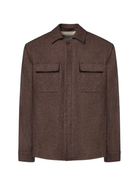 Eleventy flap-pocket shirt jacket