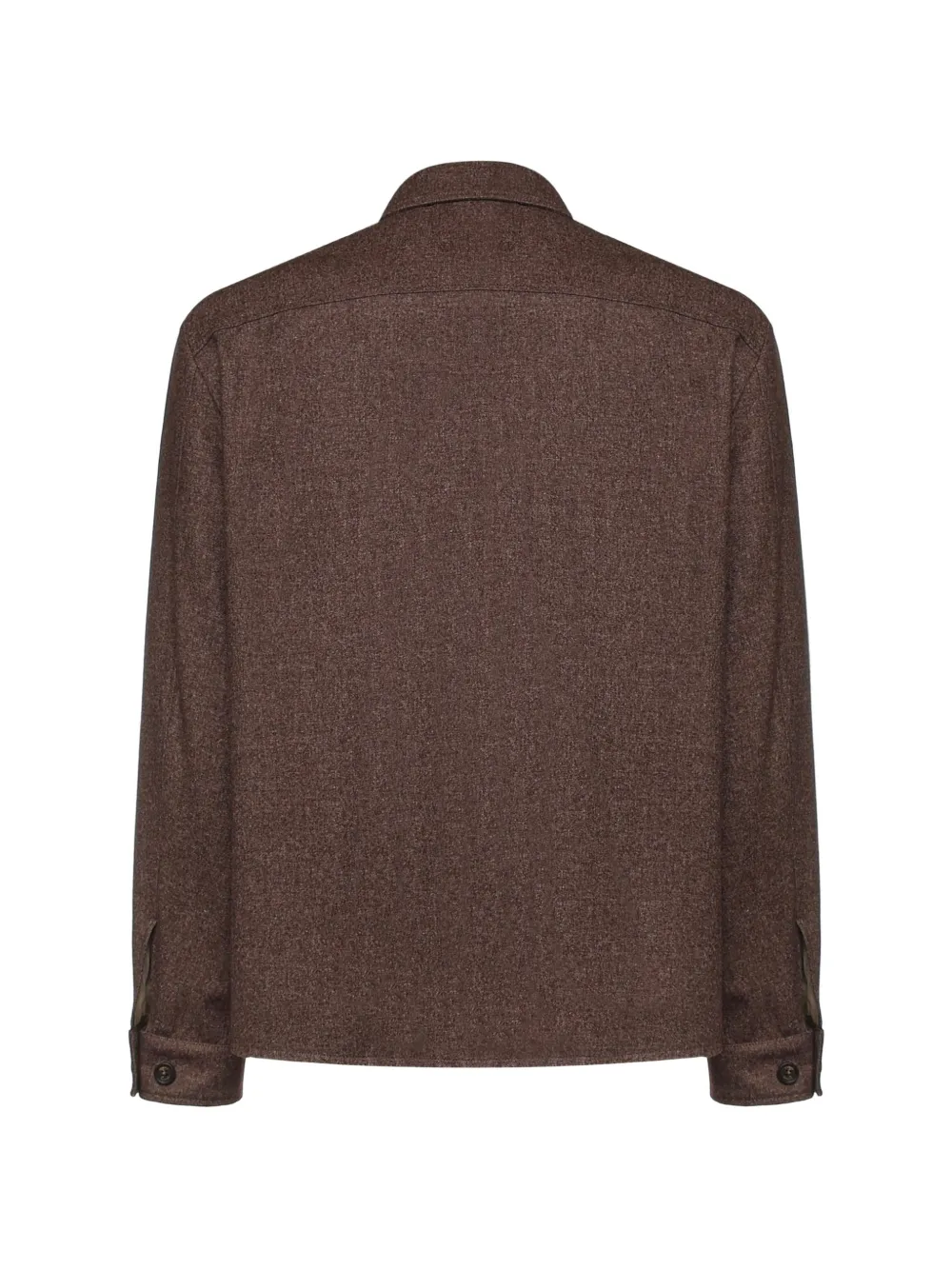 Eleventy Shirtjack met klepzak Bruin