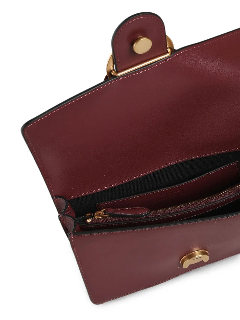 PINKO Kleine Love Bag One leren crossbodytas Rood