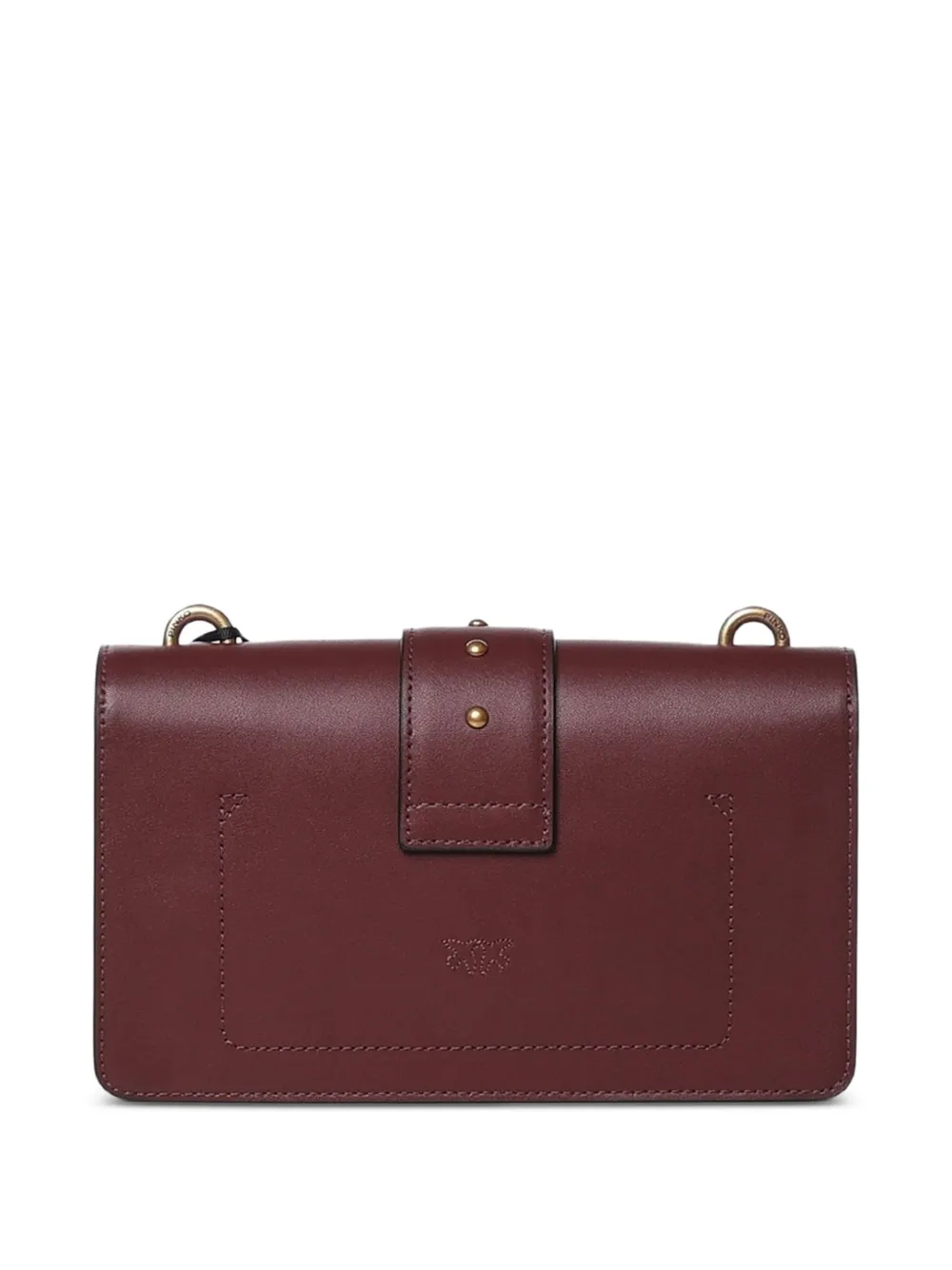 PINKO Kleine Love Bag One leren crossbodytas Rood