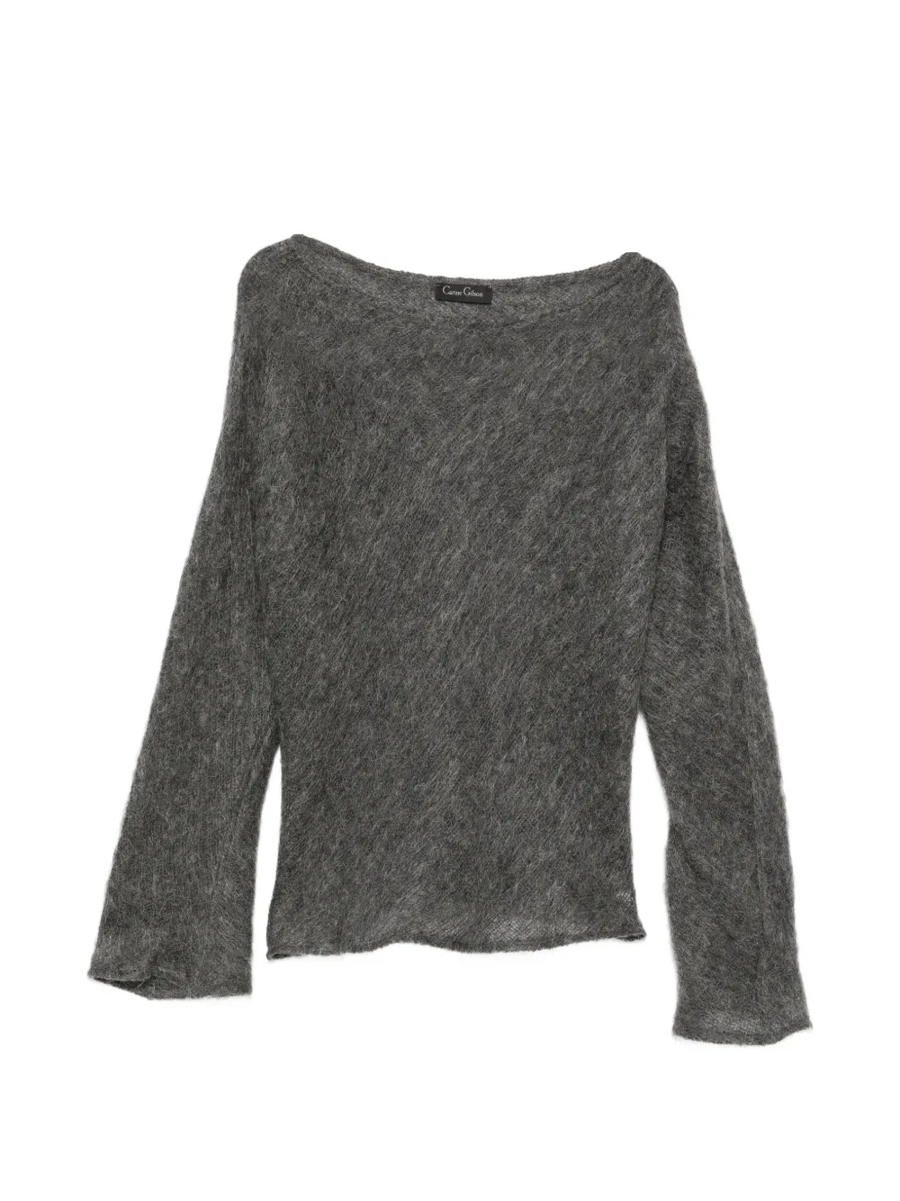 Carine Gilson Maglione in mohair a maniche lunghe - Grigio
