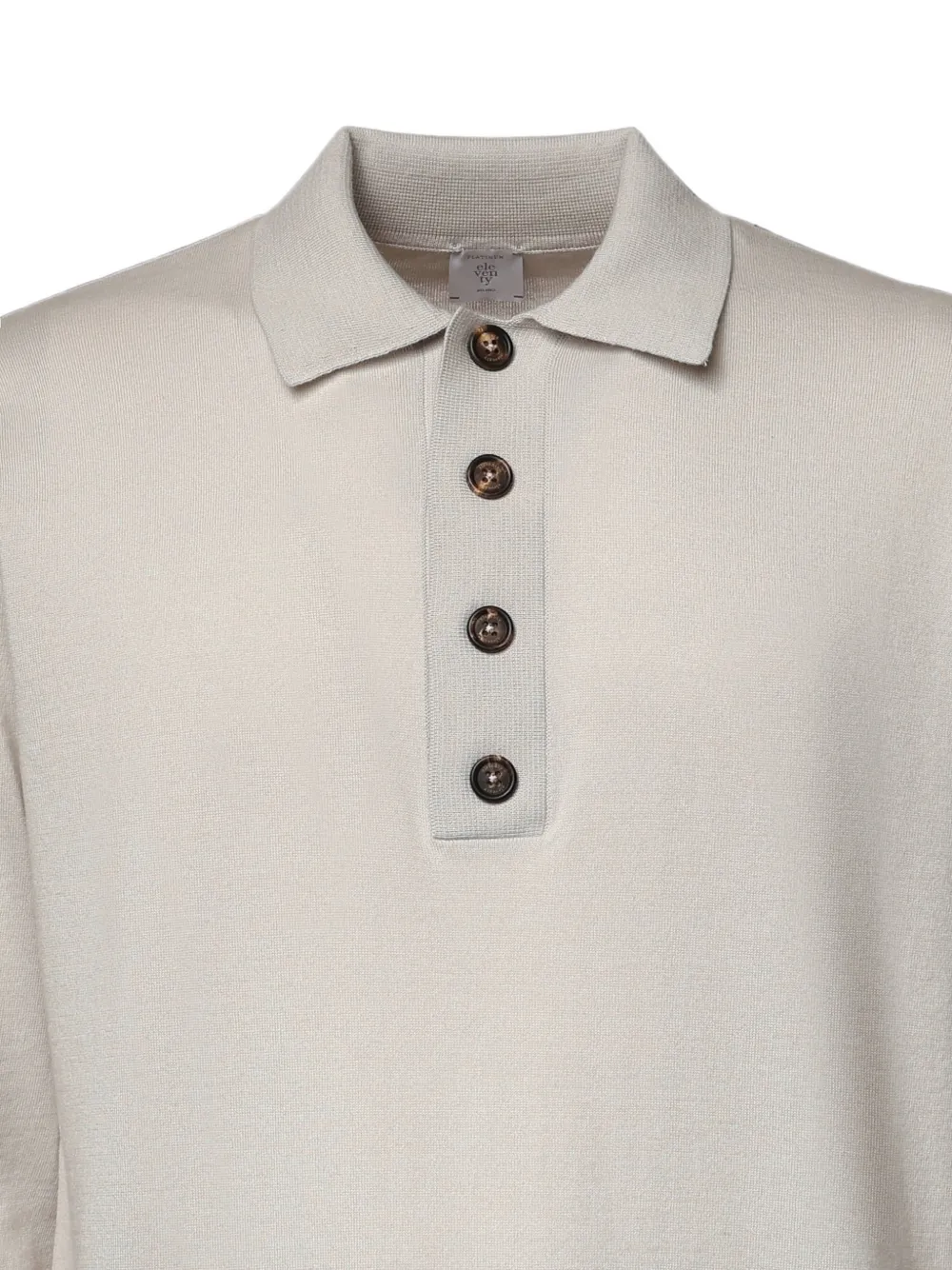 Eleventy Gebreide trui met knoopsluiting Beige