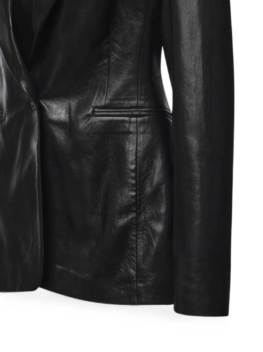 THE ANDAMANE Ottavia blazer met enkele rij knopen Zwart