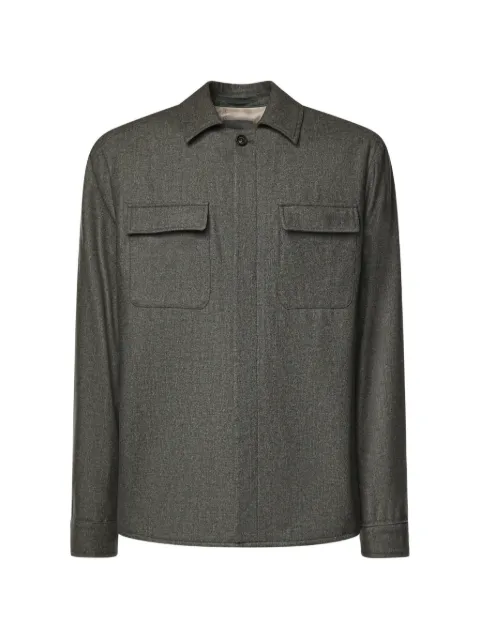 Eleventy flap-pocket shirt jacket