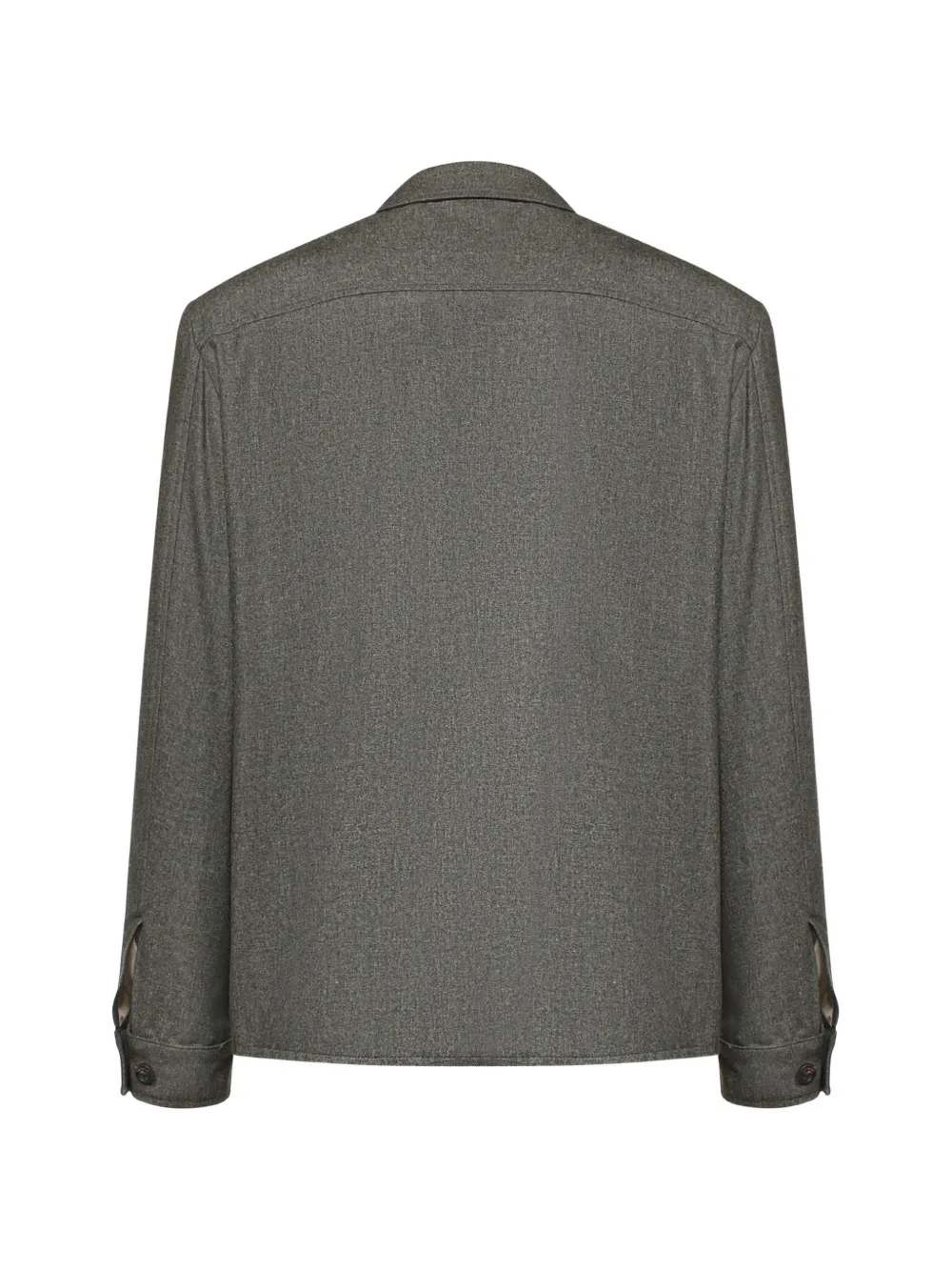 Eleventy Shirtjack met klepzak Grijs