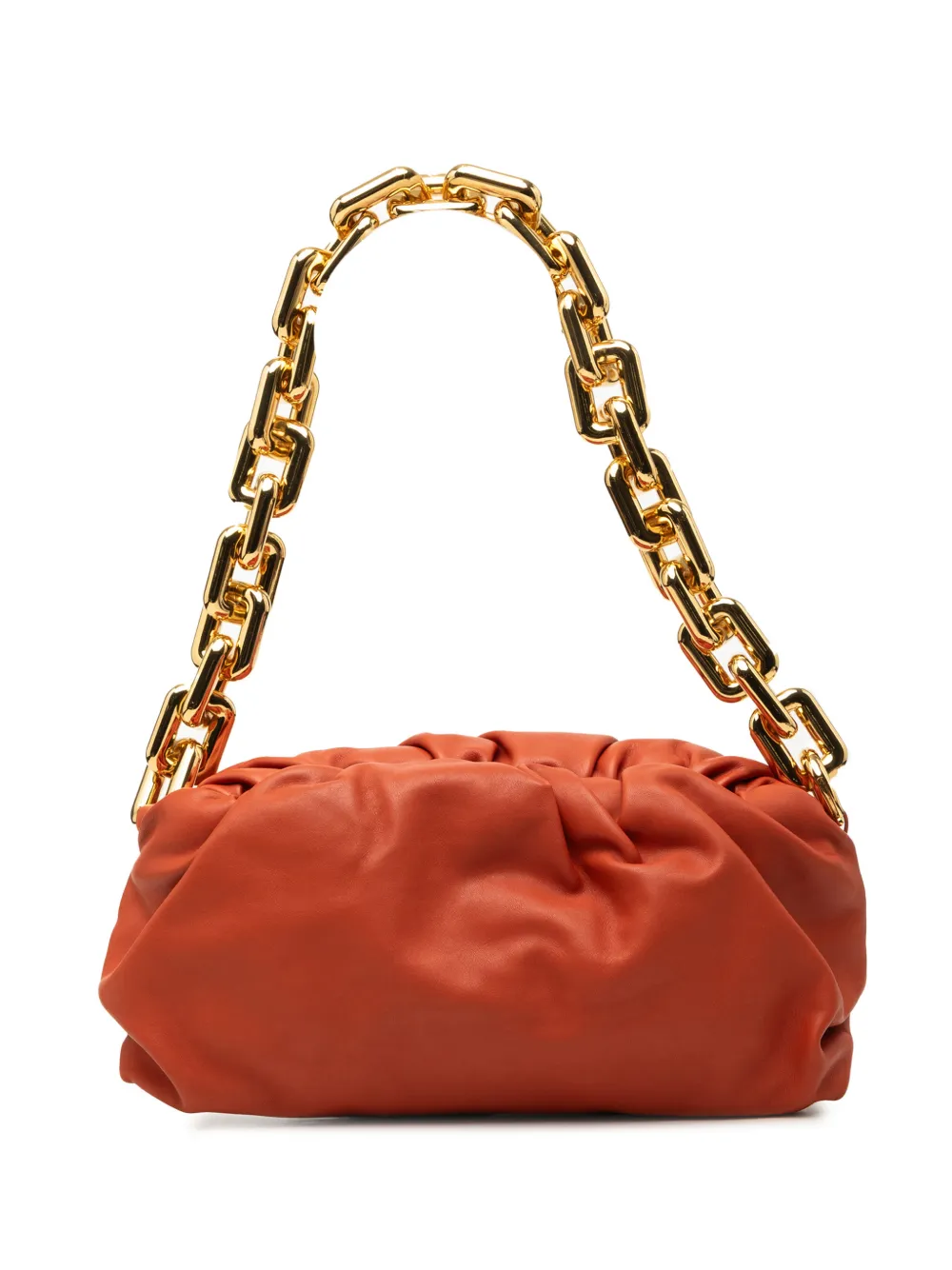 Bottega Veneta Pre-Owned 2012-2026 Lambskin Chain Pouch shoulder bag - Orange