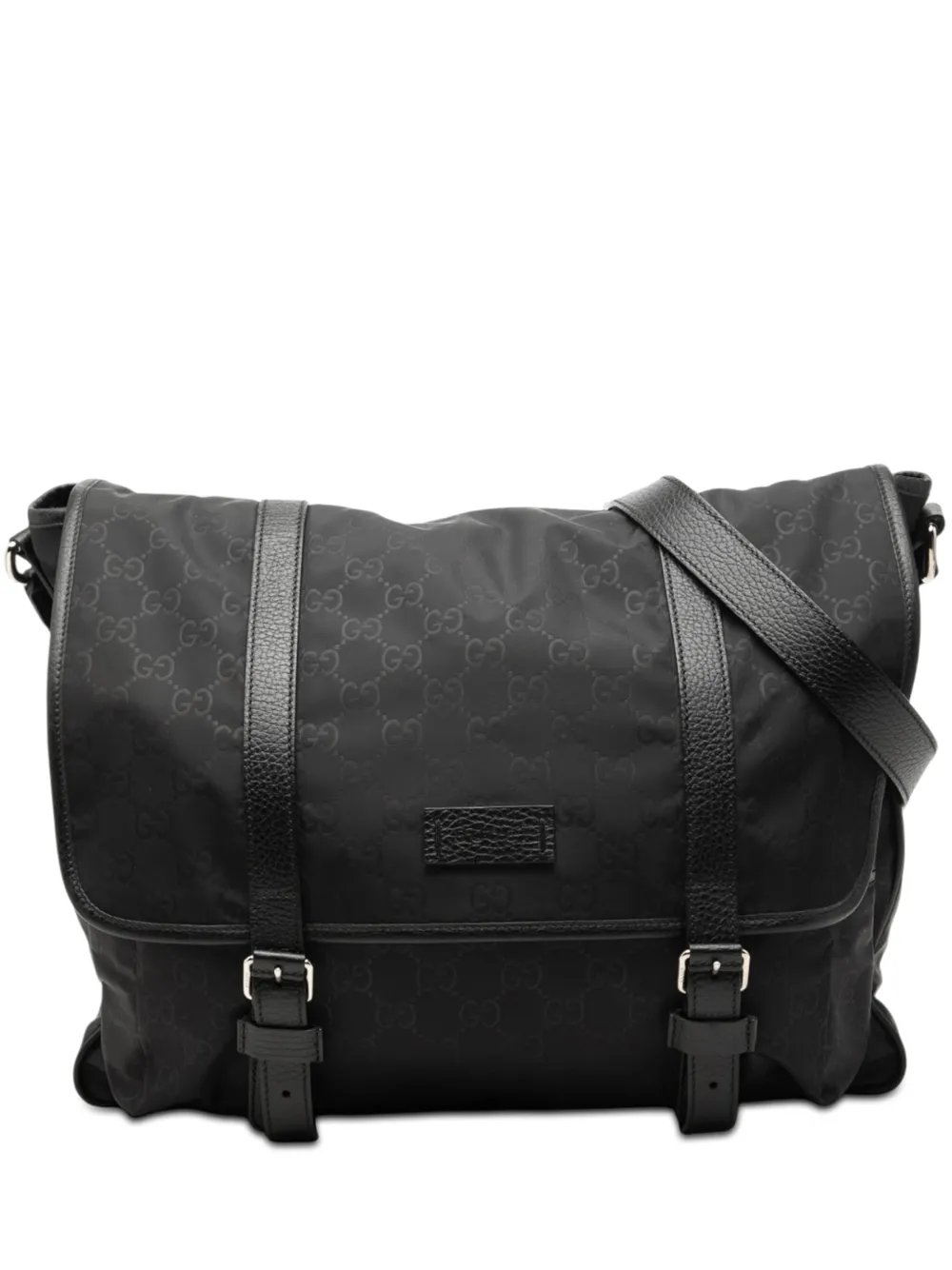 Gucci Pre-Owned 2000-2015 GG Nylon Messenger Bag crossbody bag - Black