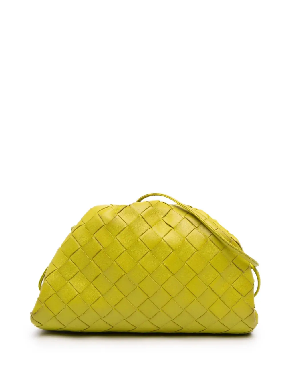 Bottega Veneta Pre-Owned 2012-2026 Nappa Intrecciato The Mini Pouch crossbody bag - Gelb