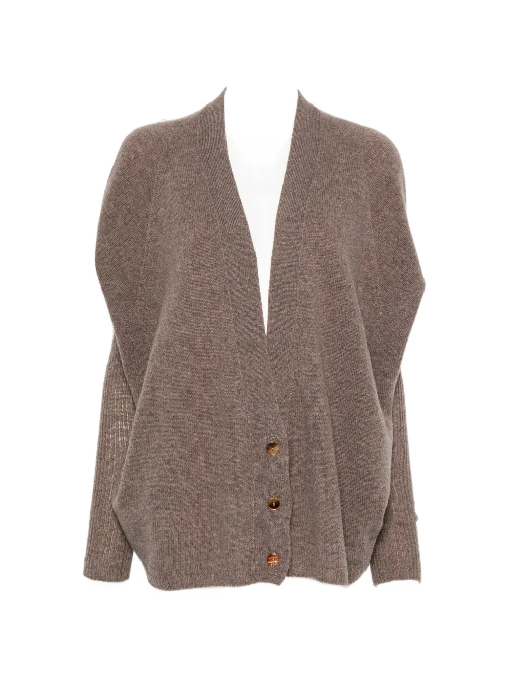 Alysi V-neck cardigan - Braun