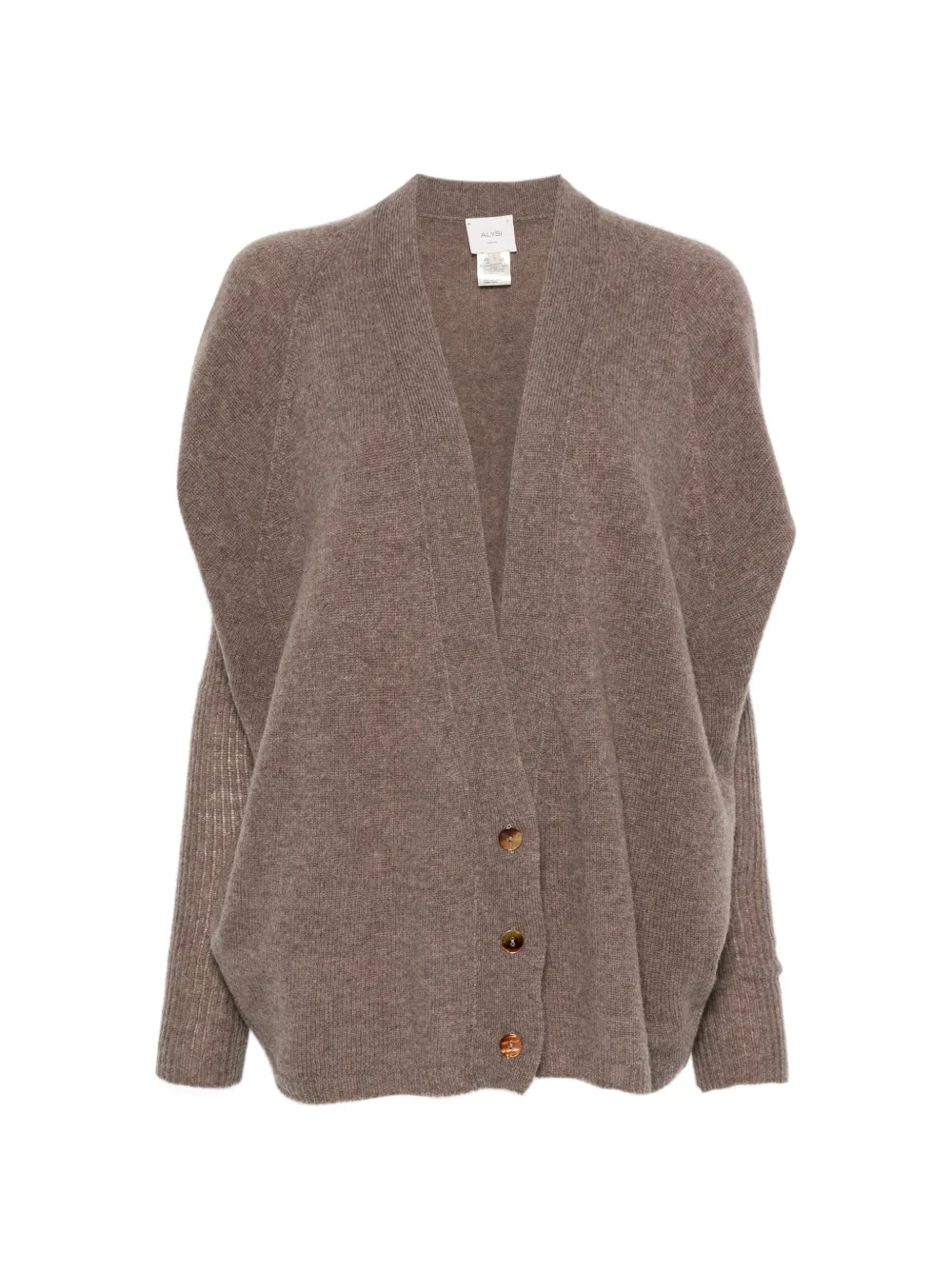 Alysi V-neck cardigan - Marrone