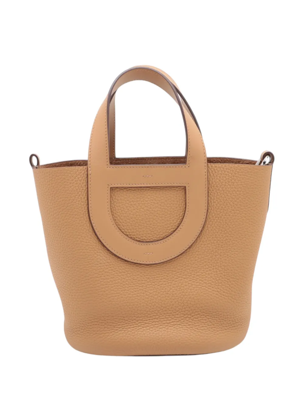 Hermès Pre-Owned 2023 Clemence and Swift In The Loop 18 handbag - Brown