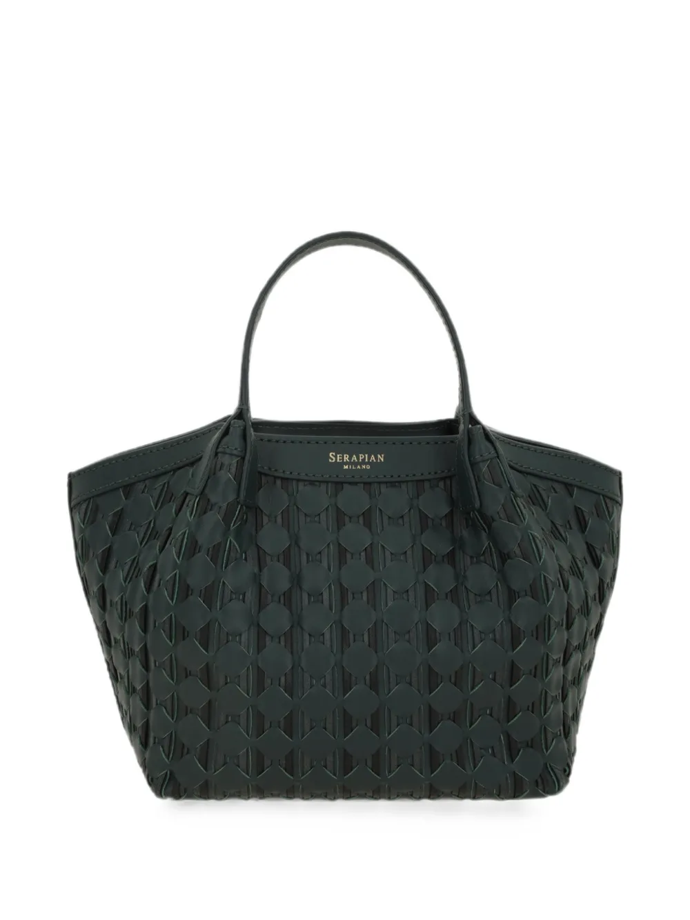 Serapian mini Mosaico tote bag - Verde