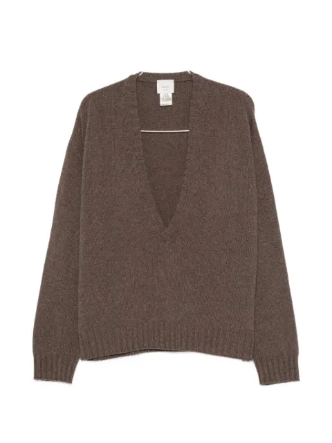 Alysi V-neck ribbed-trim sweater