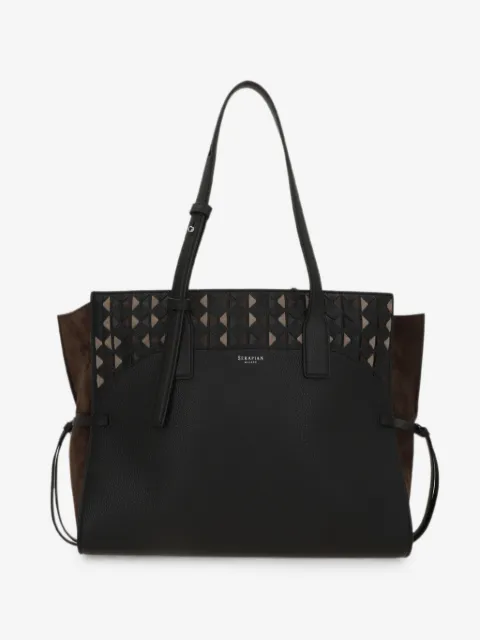 Serapian medium Mosaico panelled tote bag