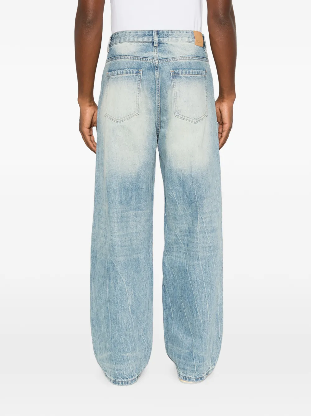FOUND Jeans met vervaagd effect Blauw