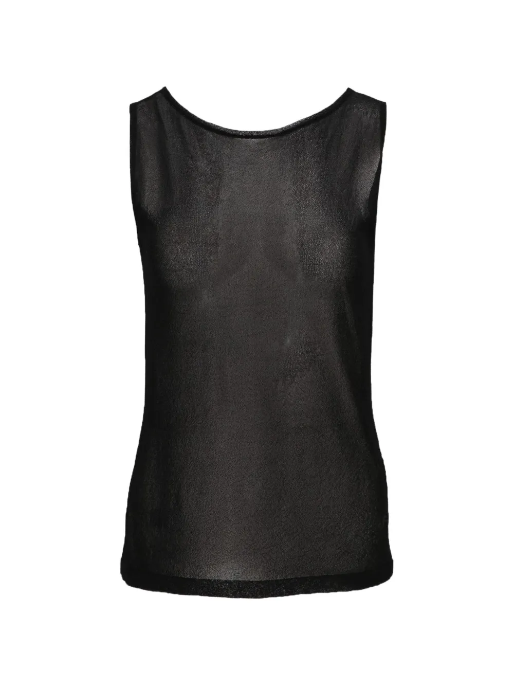 Isaia sheer knit top - Nero