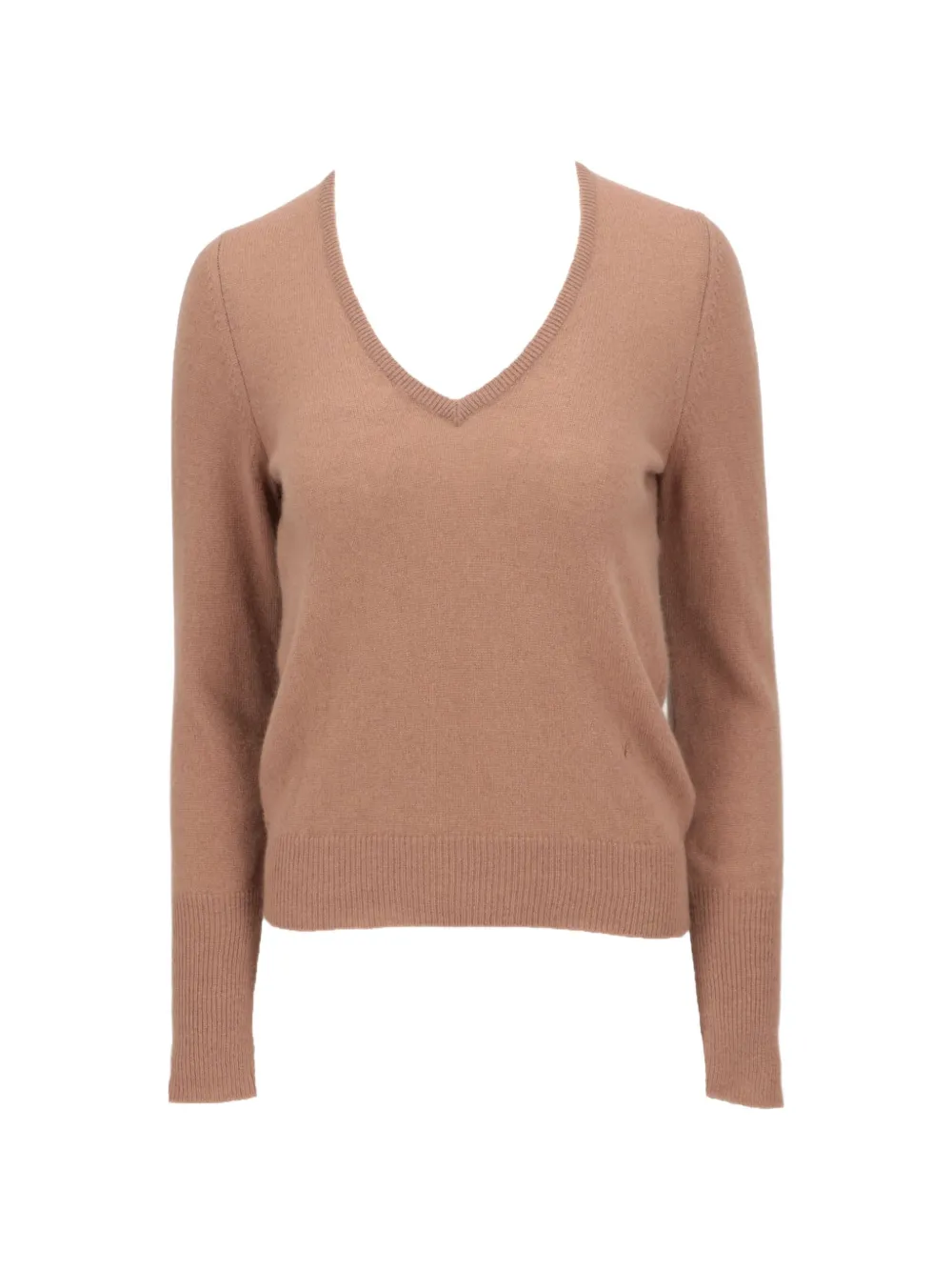 Isaia V-neck knit sweater - Nude