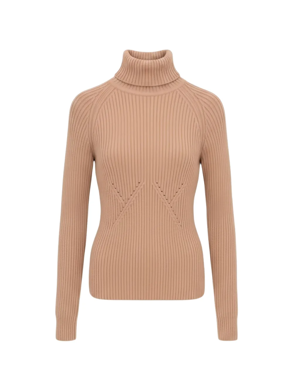 Isaia ribbed-knit roll-neck sweater - Nude