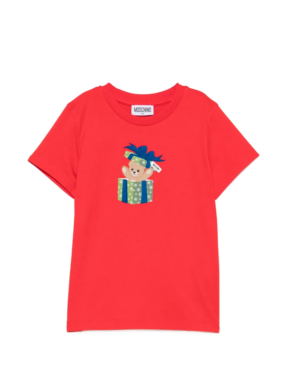 Moschino Kids teddy-print T-shirt - Rosso