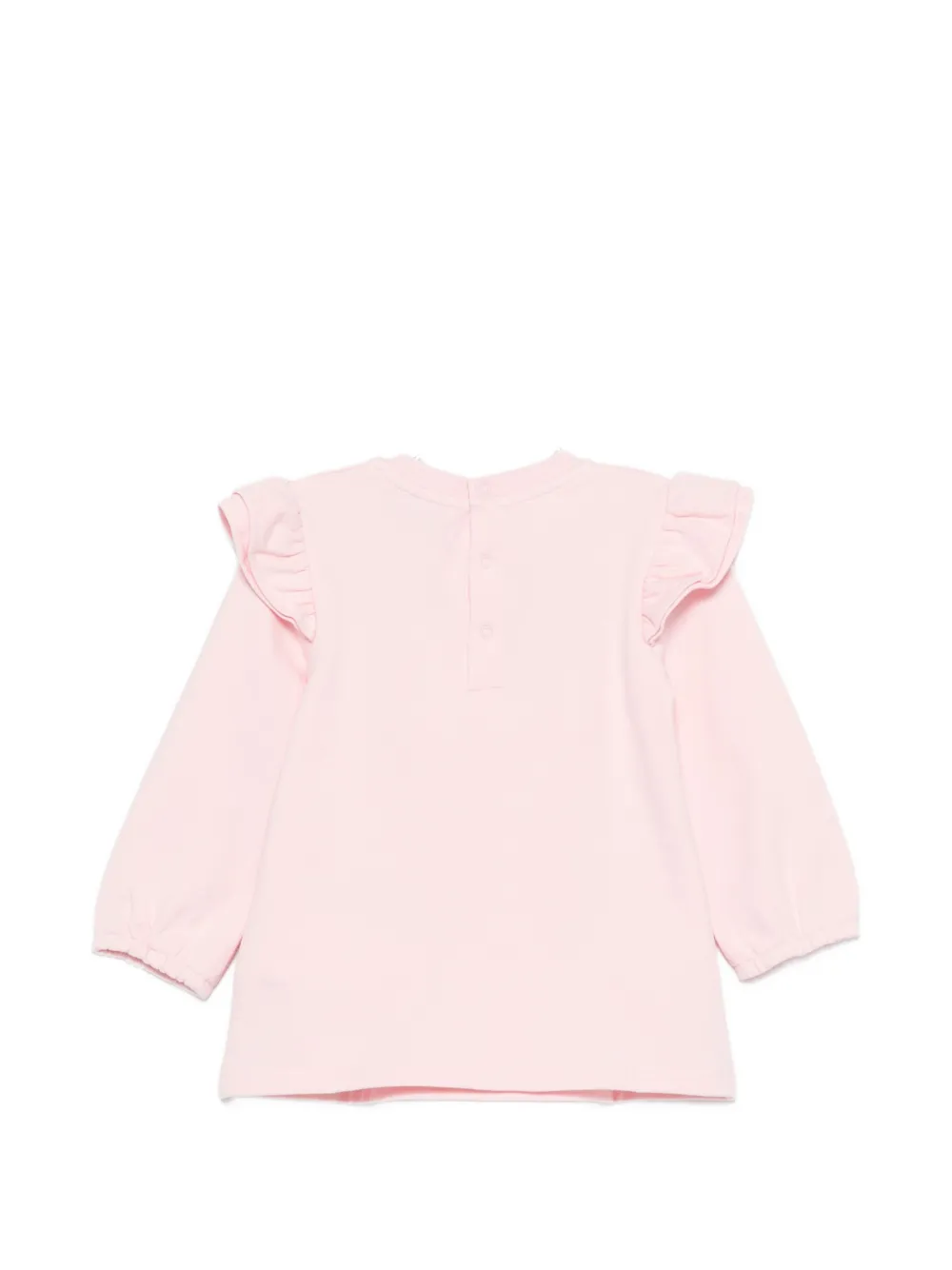 Moschino Kids Jurk met ruches Roze