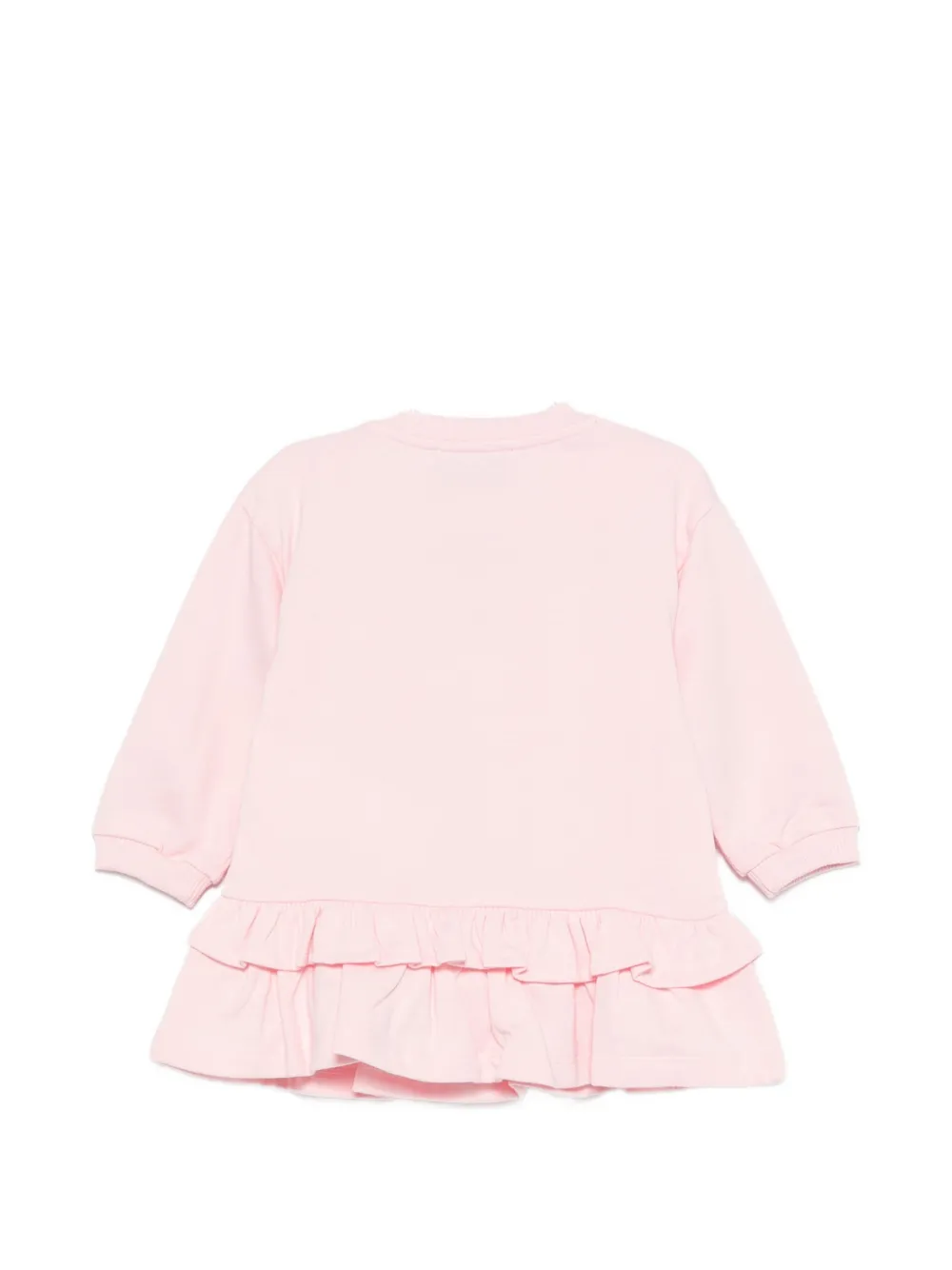 Moschino Kids Jurk met ruches Roze