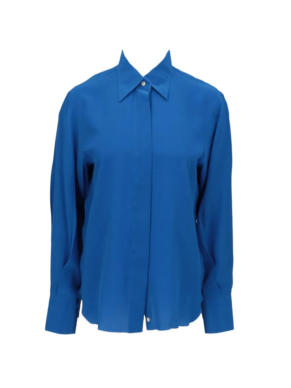 Isaia chemise à fermeture dissimulée sur le devant - Bleu Isaia chemise à fermeture dissimulée sur le devant - Bleu
