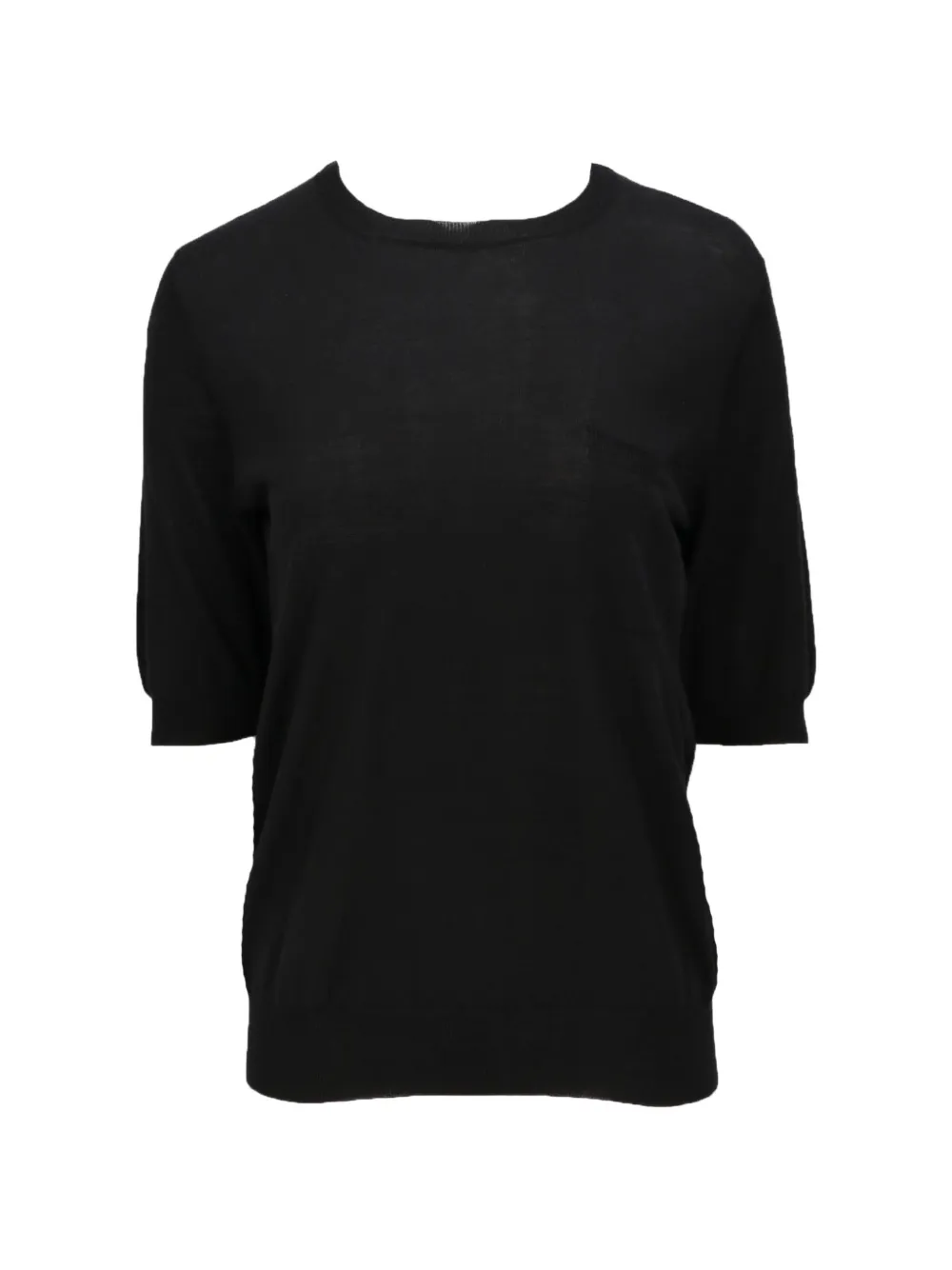 Isaia chest-pocket crew-neck T-shirt - Schwarz