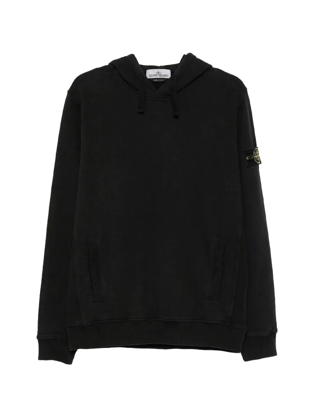 Stone Island 로고 패치 스웨트셔츠 | 블랙 | Image 1