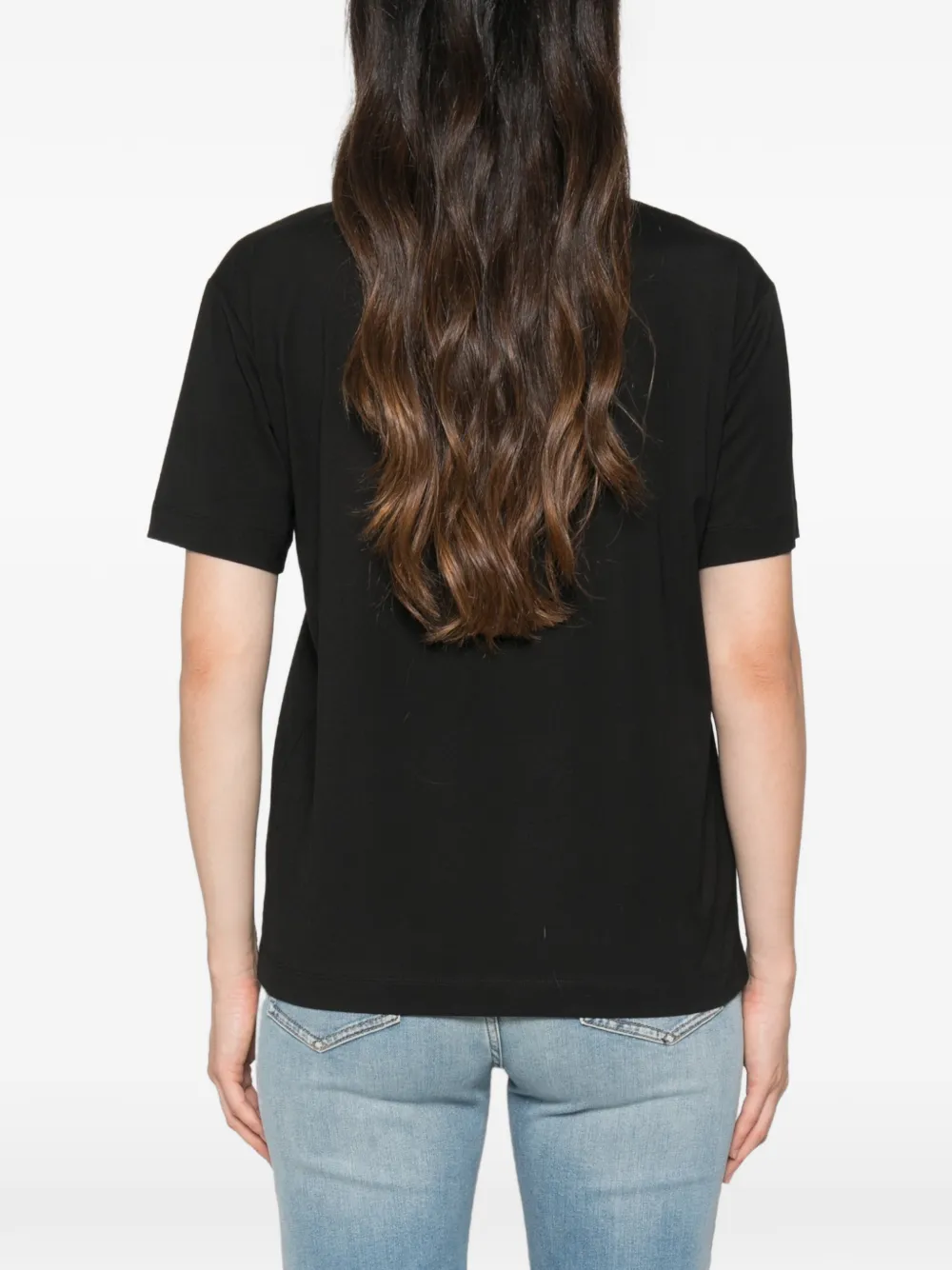 TWINSET T-shirt met grafische print Zwart