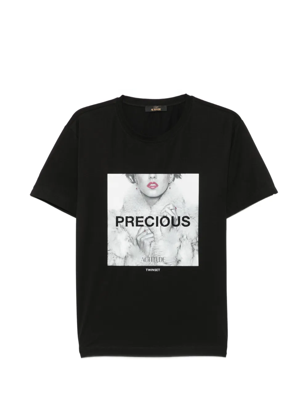 TWINSET graphic-print T-shirt - Schwarz