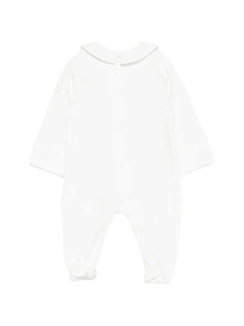 Moschino Kids teddy-embroidered Peter Pan-collar pajama Wit