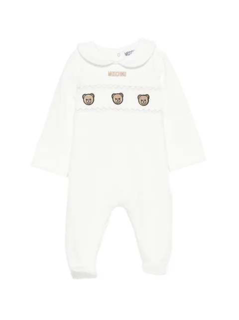 Moschino Kids teddy-embroidered Peter Pan-collar pajama