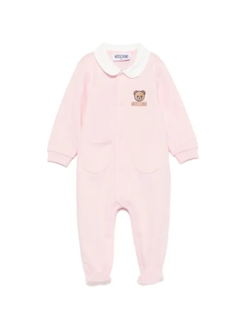 Moschino Kids teddy-embroidered Peter Pan-collar pajama
