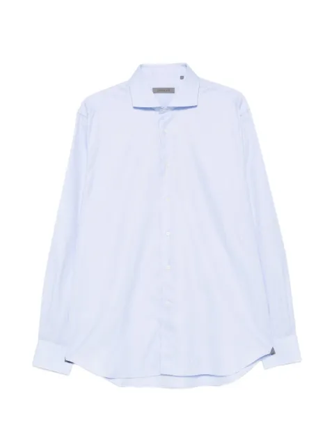 Corneliani camisa manga larga con cuello italiano