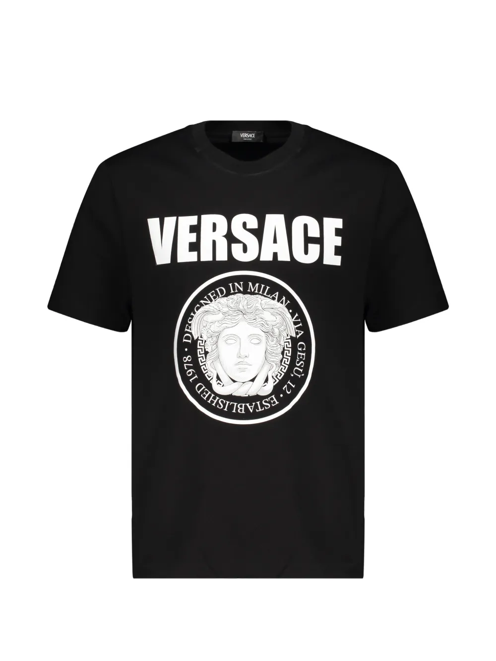 Versace Medusa-print logo-print T-shirt - Nero