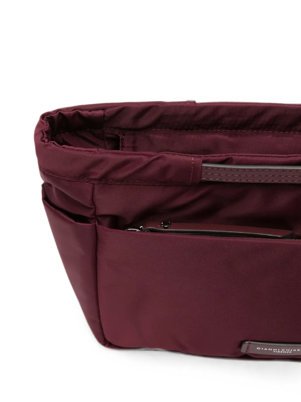 GIANNI CHIARINI Clutch met logoplakkaat Paars