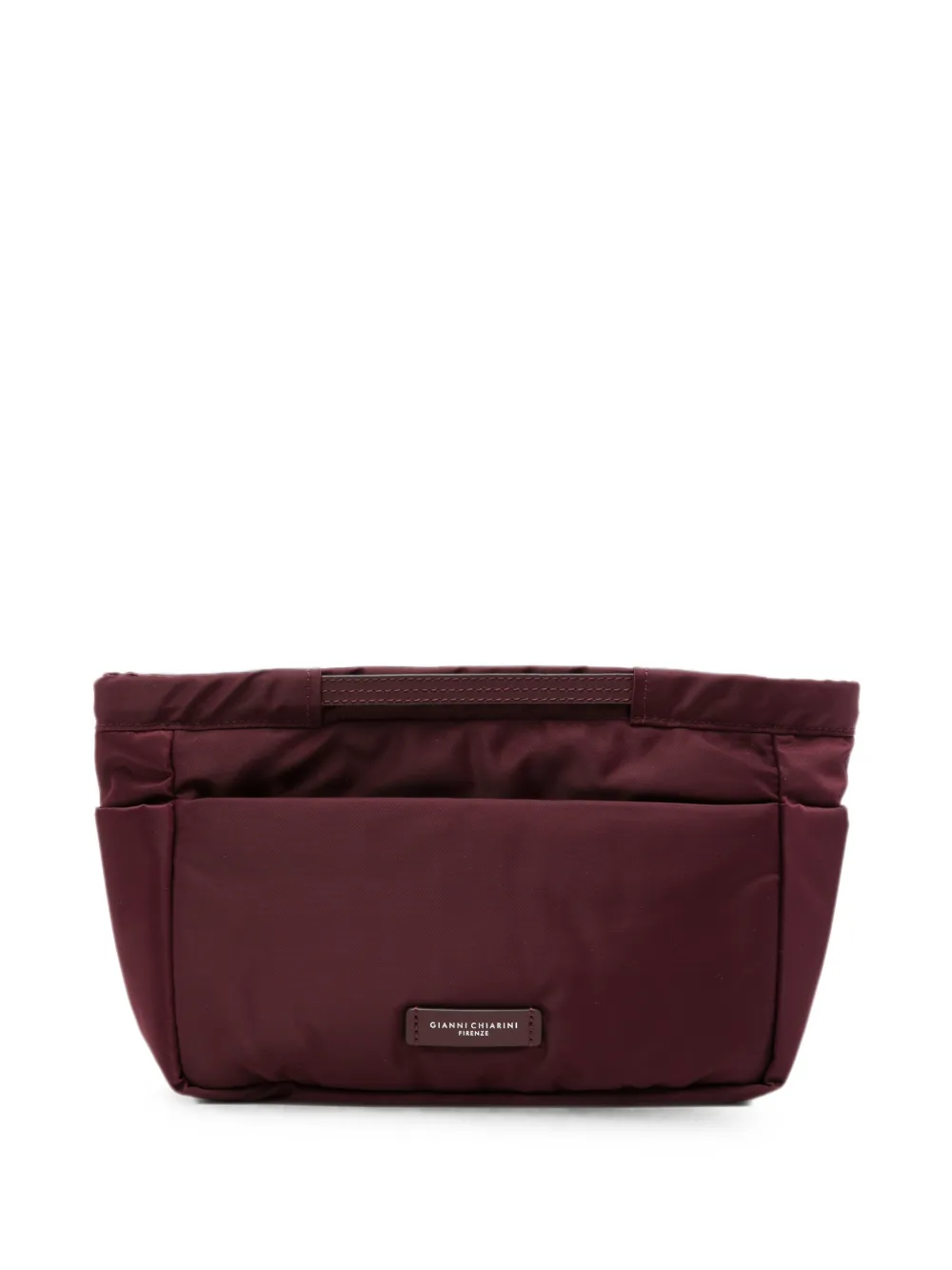 GIANNI CHIARINI Clutch mit Logo-Schild - Violett