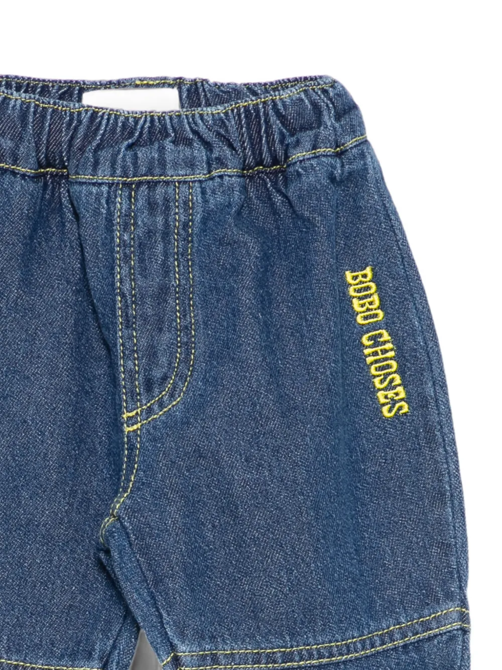 Bobo Choses Jeans met geborduurd logo Blauw