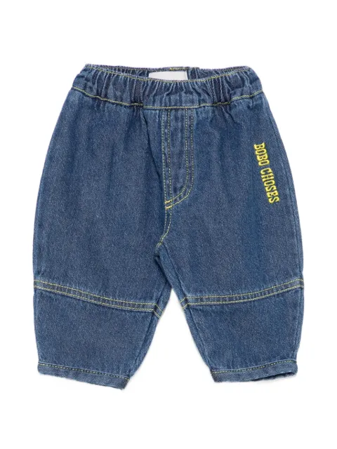 Bobo Choses logo-embroidered jeans