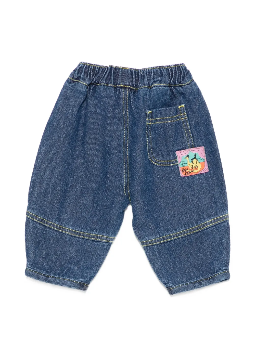 Bobo Choses Jeans met geborduurd logo Blauw