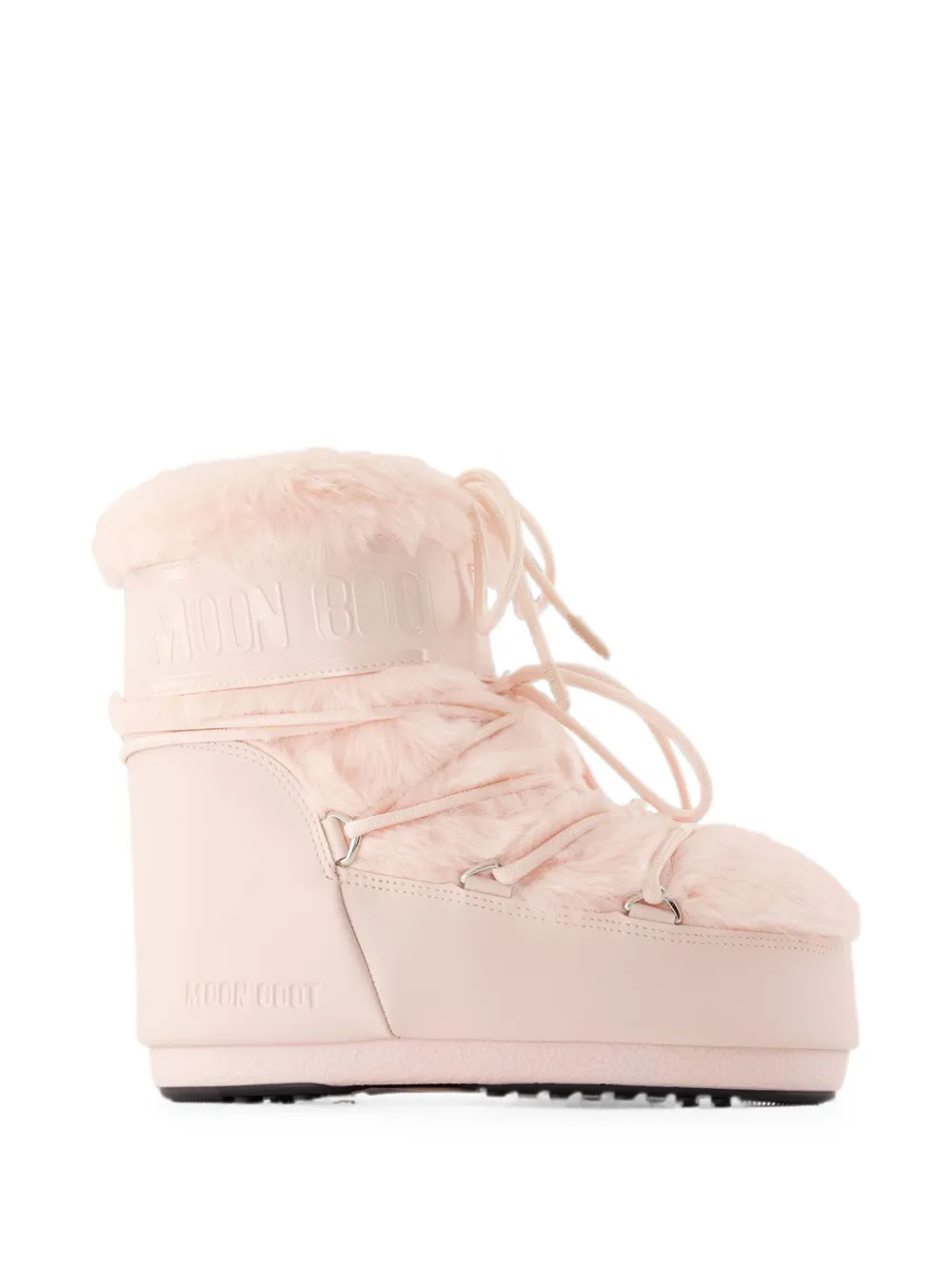 Moon Boot Icon Low faux-fur ankle boots Roze