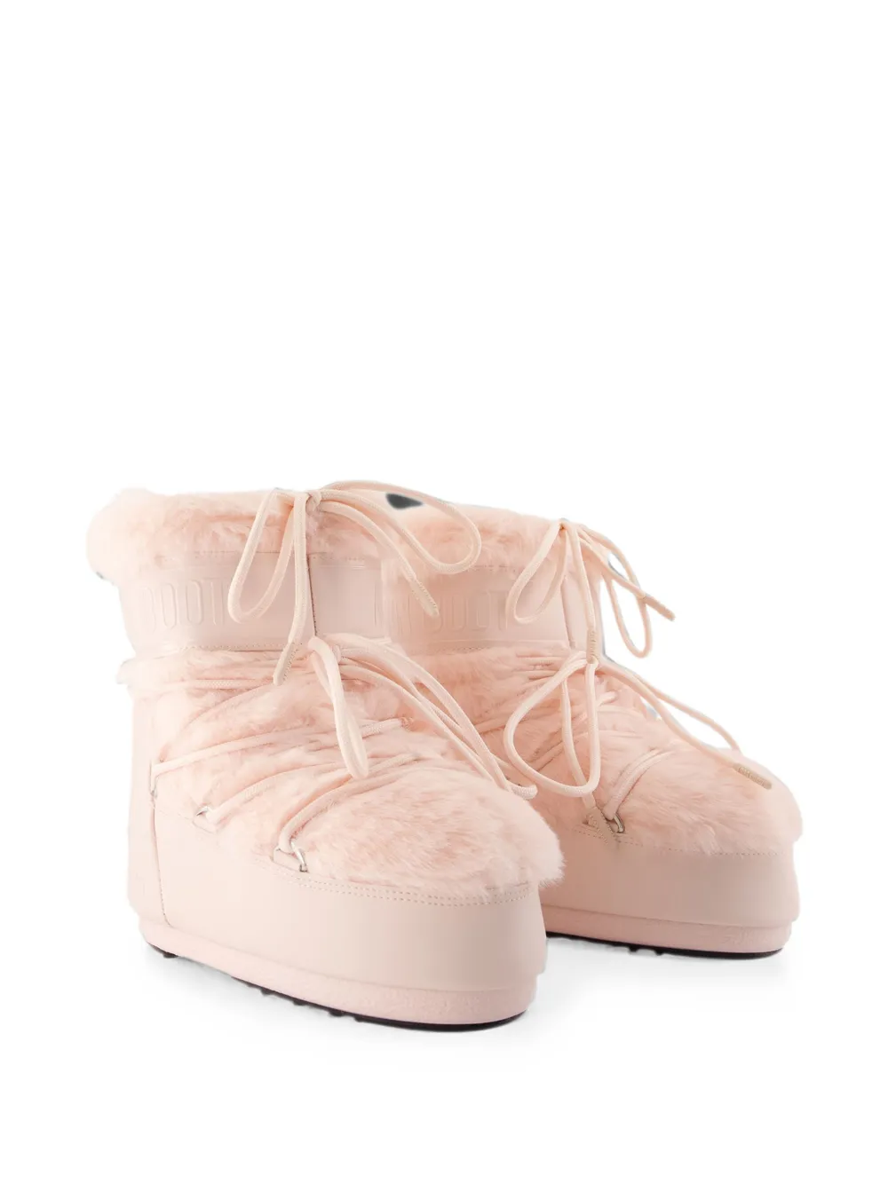 Moon Boot Icon Low faux-fur ankle boots Roze