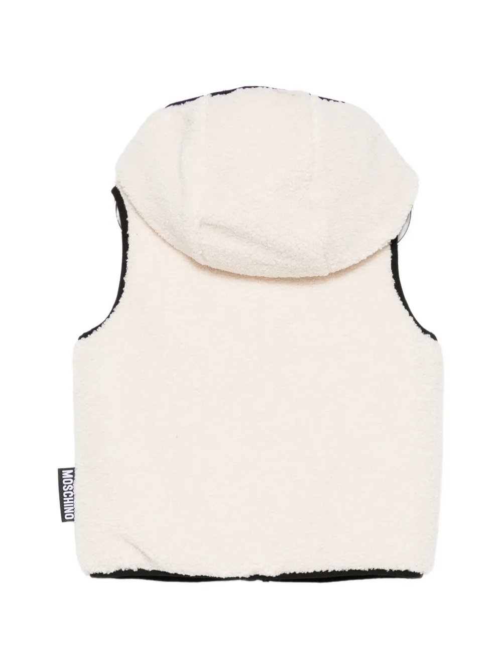 Moschino Kids Bodywarmer met logopatch Beige