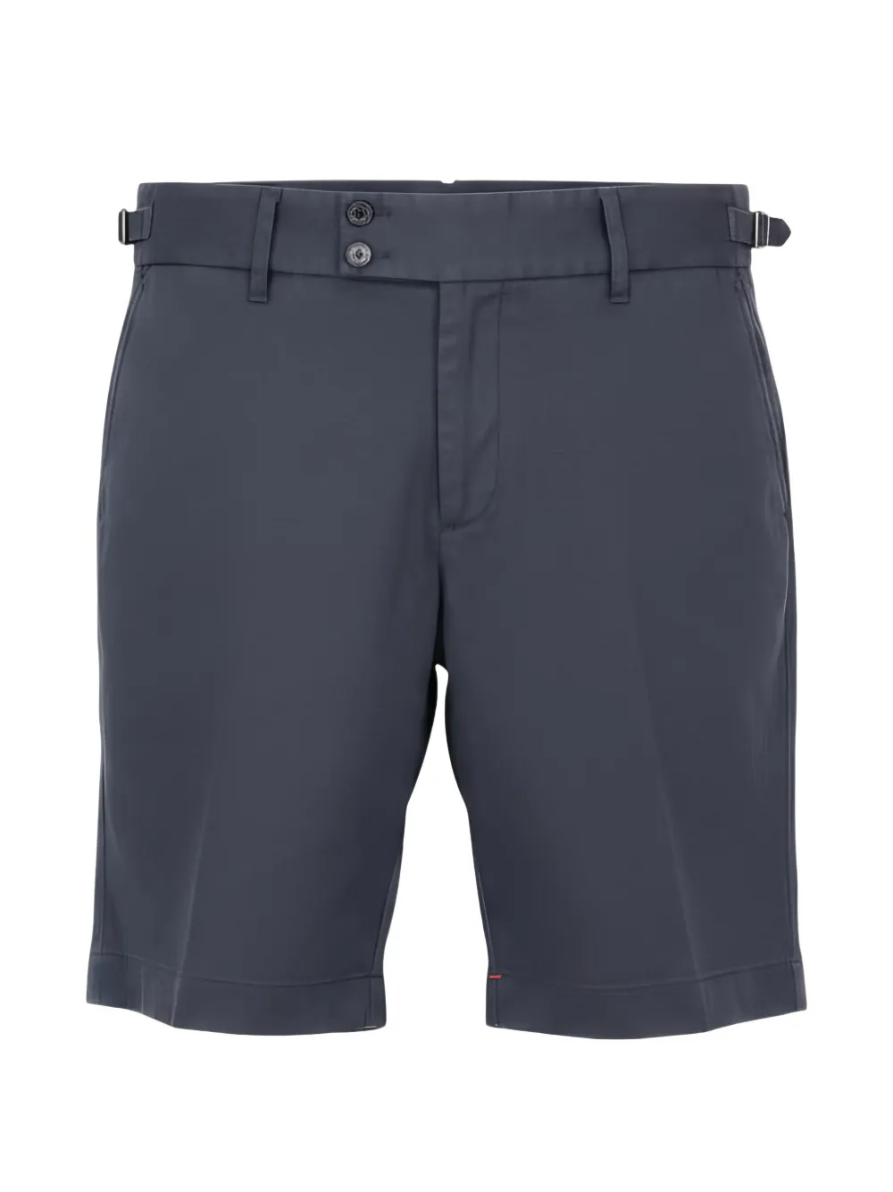 Isaia side-buckle chino shorts - Blu