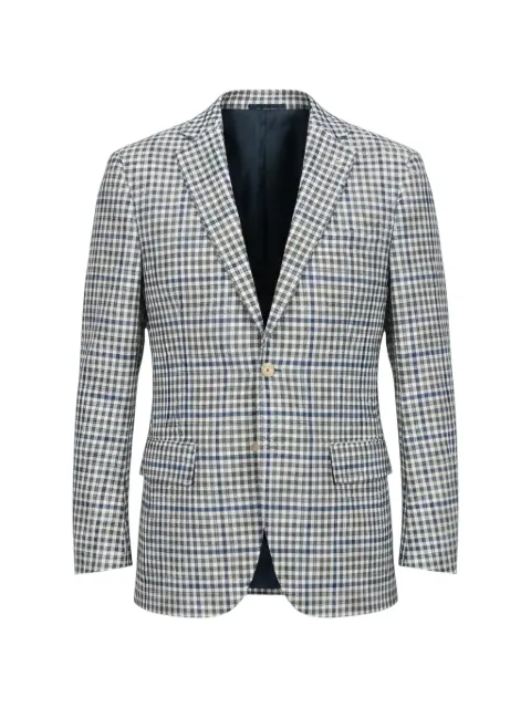 Isaia check-pattern blazer